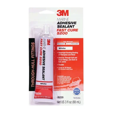 3M 05220 Marine Adhesive Sealant 5200 Fast Cure White 3oz