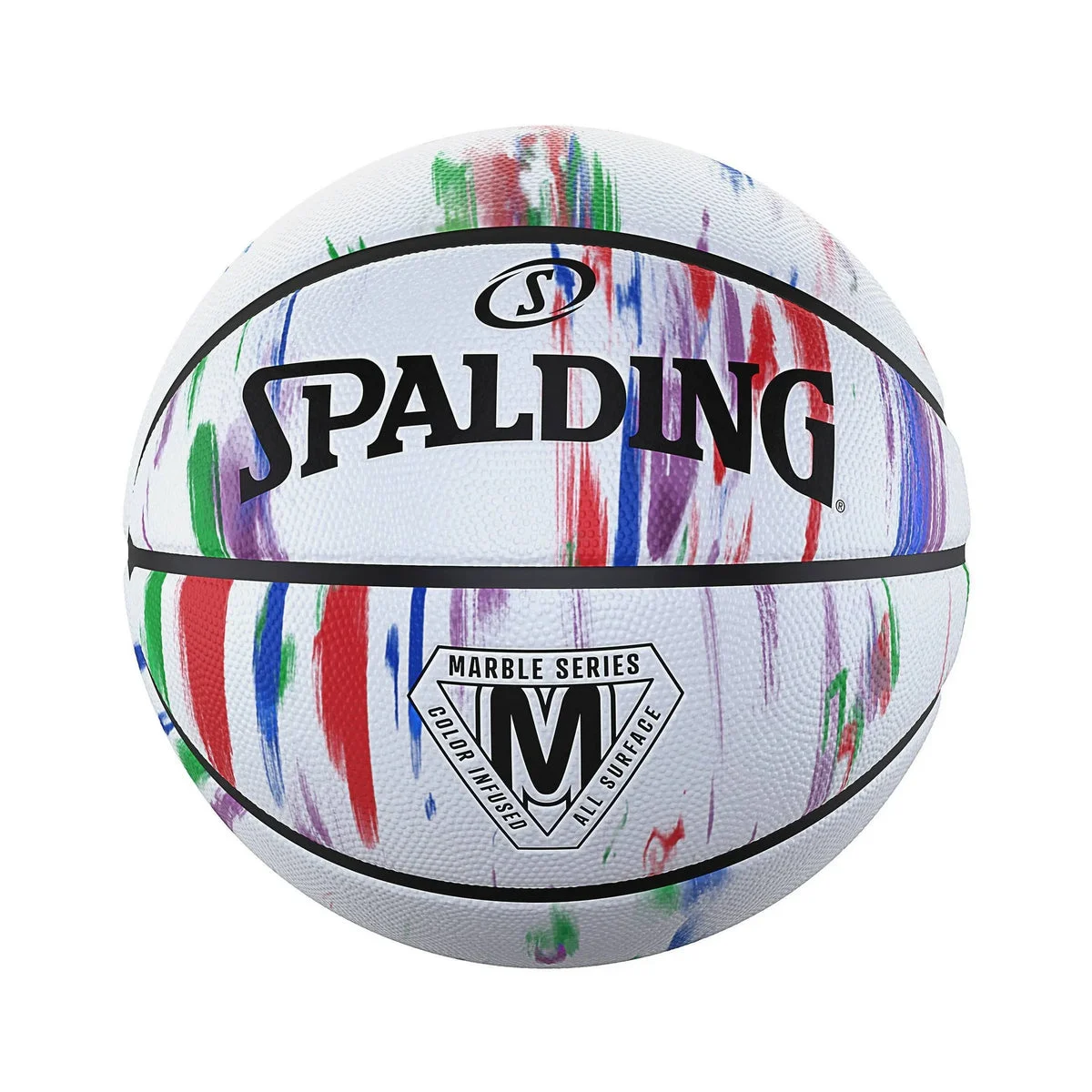Spalding Outdoor Basketball - Marble White