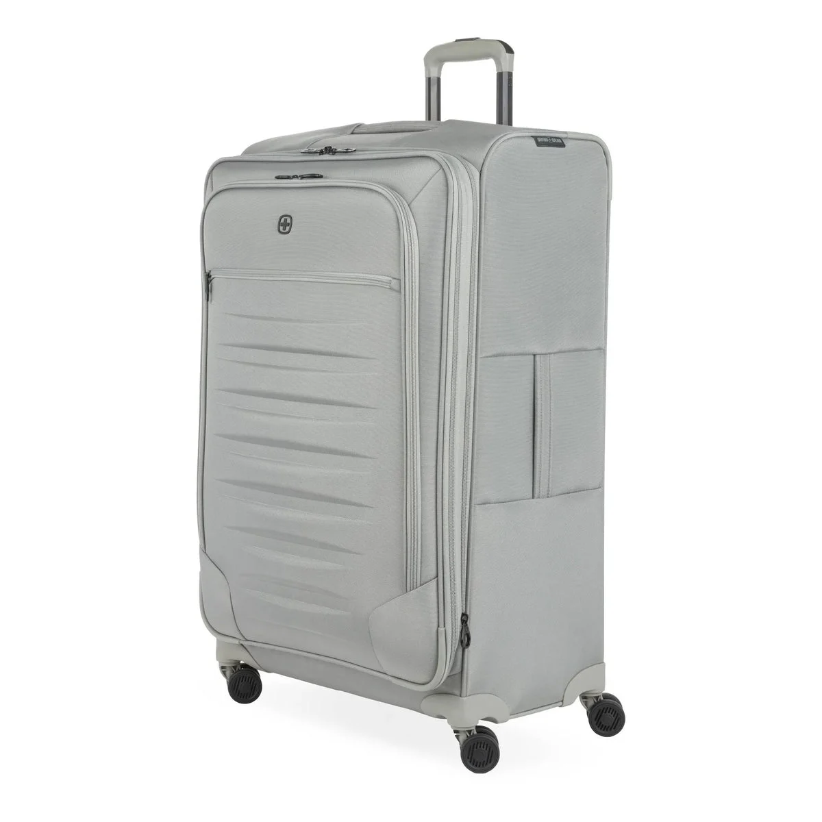 SWISSGEAR Large Expandable Spinner Suitcase - Gray