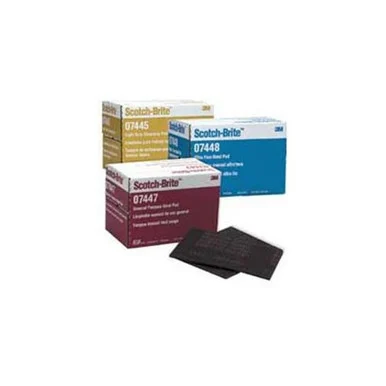 3m 07445 Scotch-brite 6" X 9" Light Duty Cleansing Pad White (20)