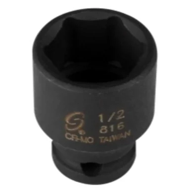Sunex 0816 1/4" Drive Standard 6 Point Impact Socket 1/4"