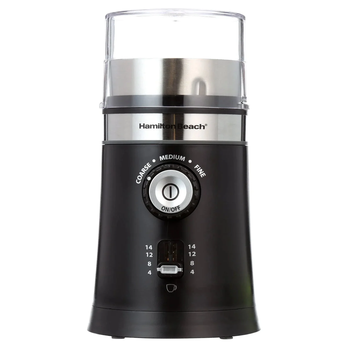 Hamilton Beach Custom Grind Coffee Grinder, 14 Cups, Black