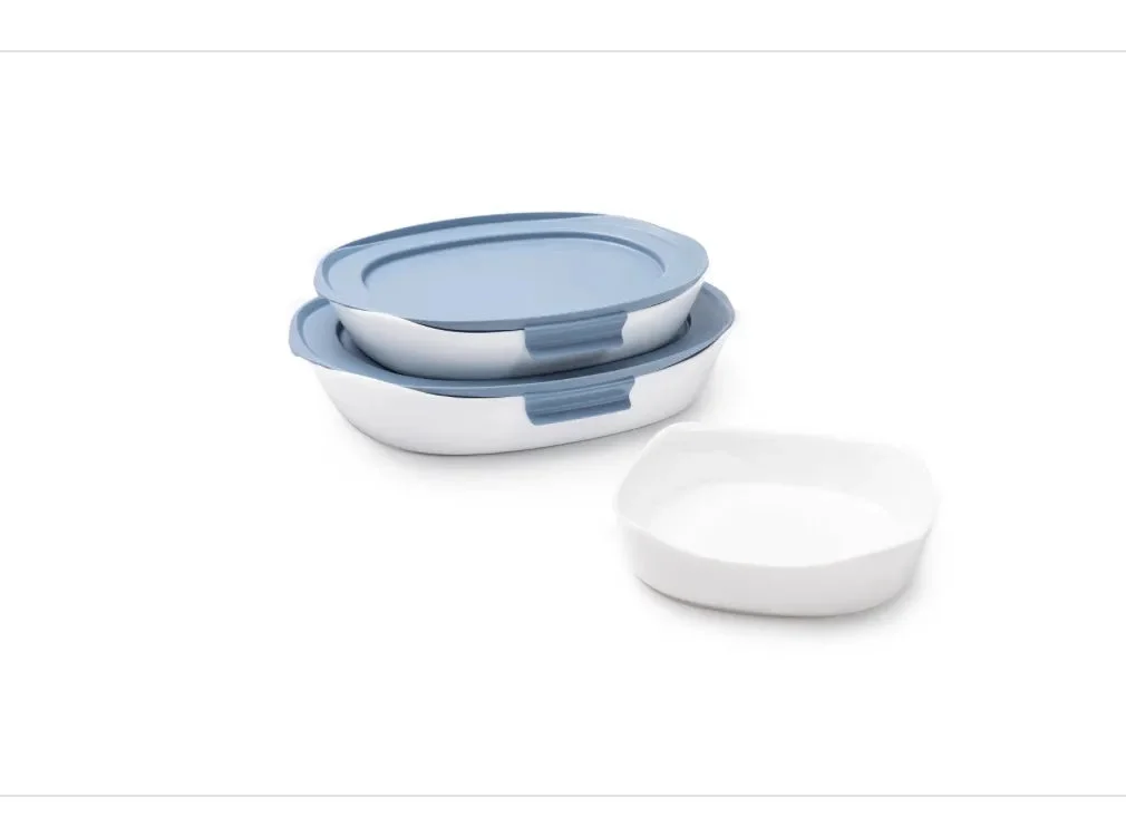 Rubbermaid 5piece DuraLite Glass Bakeware Dish Set