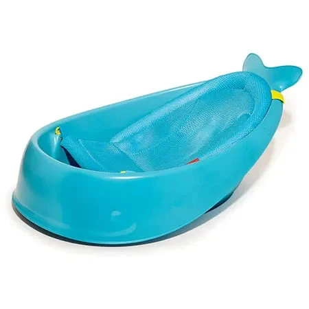 Moby Baby Bath Tub - 3-Stage Smart Sling Tub - Blue
