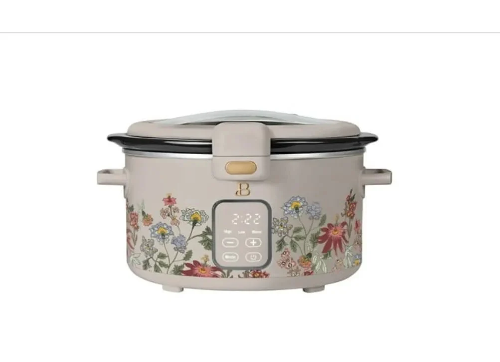 Beautiful 4 Qt Digital Slow Cooker - Wildflower Porcini
