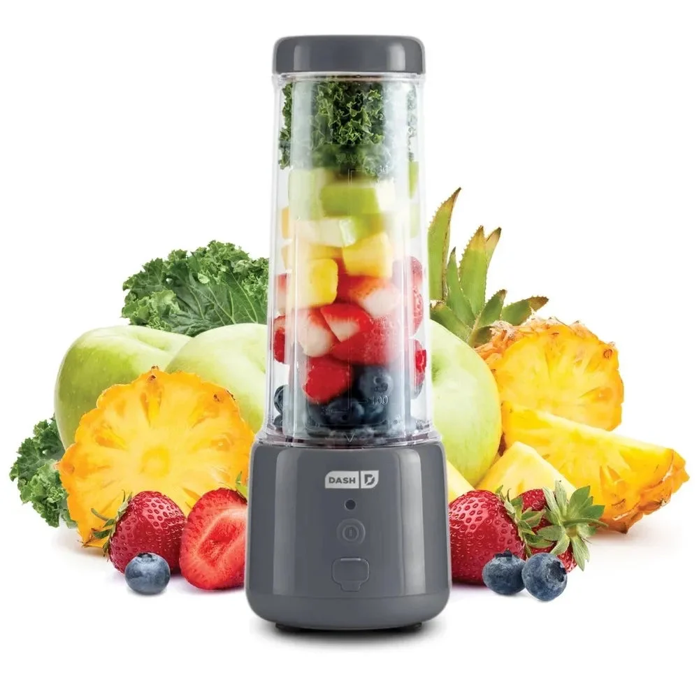 Dash 12 oz Portable Rechargeable Blender with Sport Cap - Gray