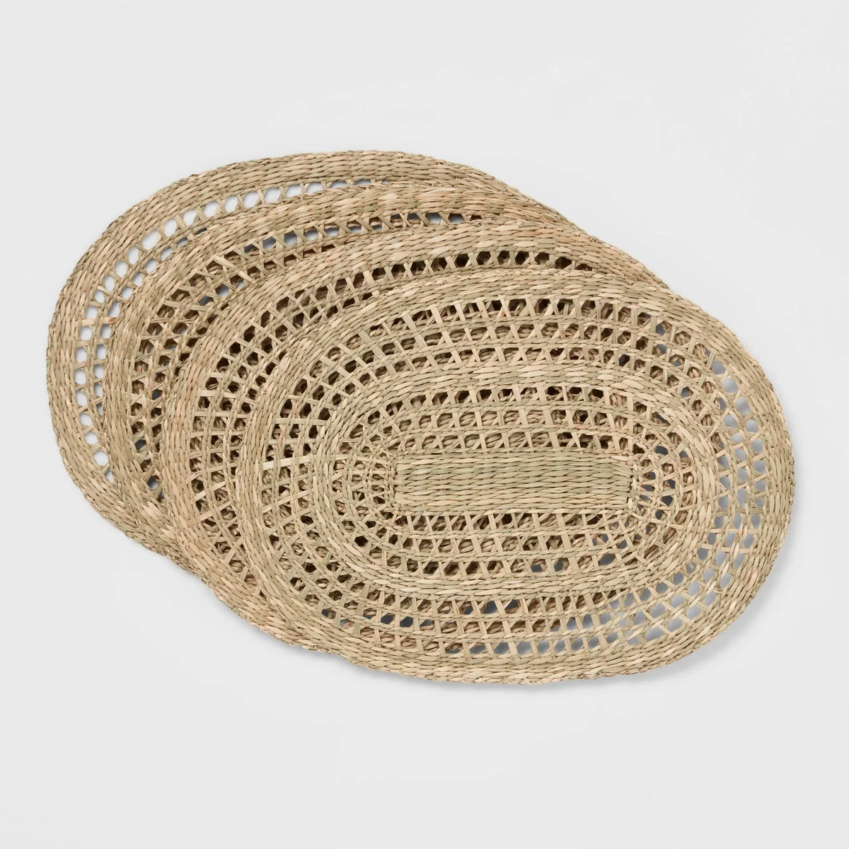 Threshold 4pk Seagrass Oval Placemats - Threshold™ designed with Studio McGee