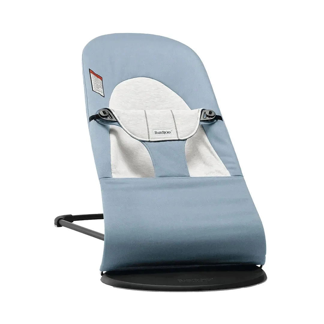 BabyBjörn Bouncer Balance Soft, Cotton - Blue/Gray