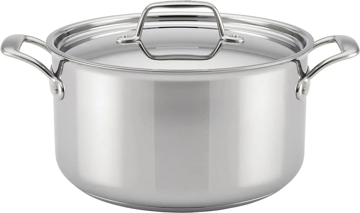 Breville Clad Thermal Pro Clad Stainless Steel 8 Quart Stock Pot