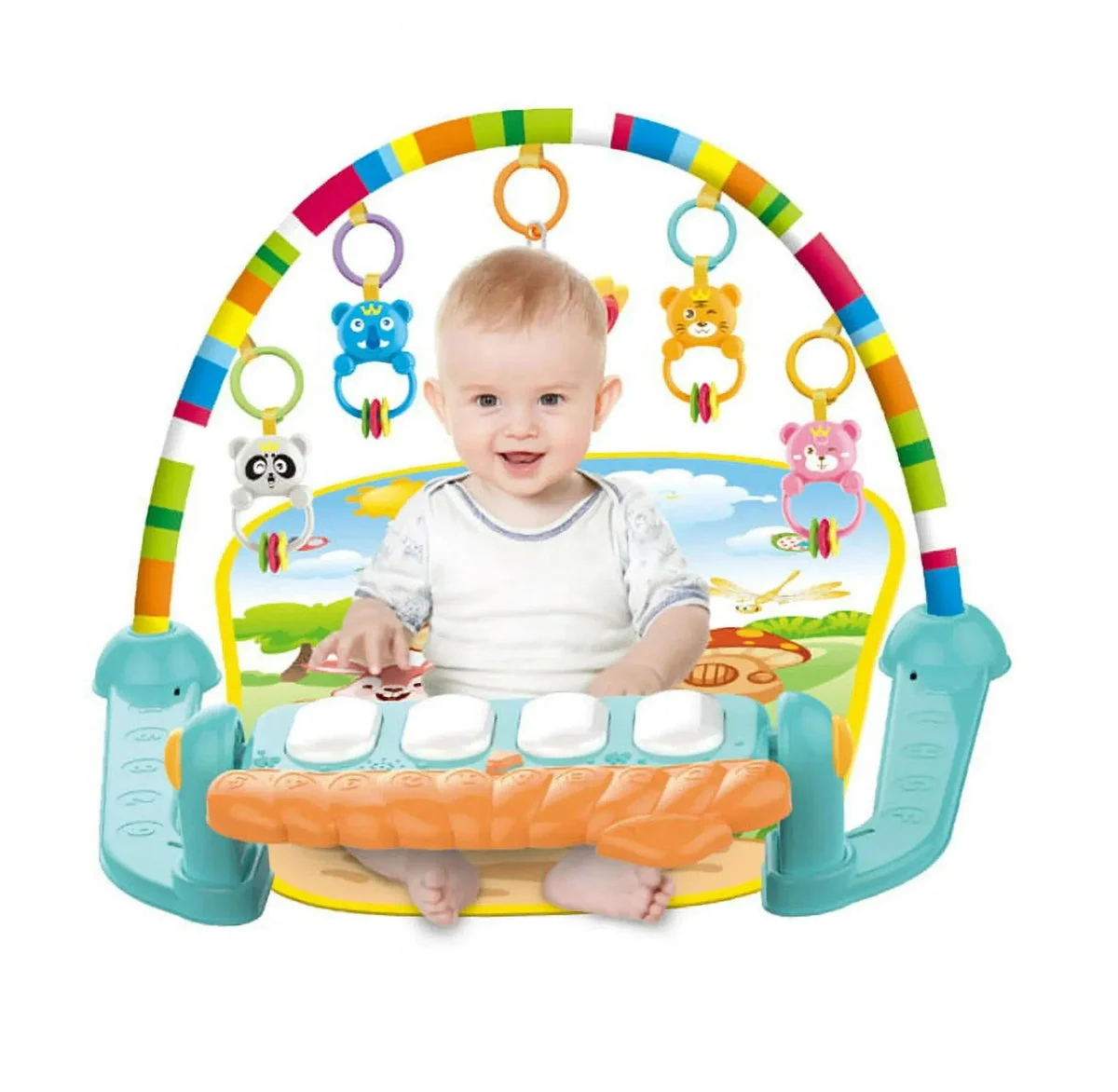Swtroom Baby Play Mat Newborn Piano Toys Music Gym Floor Playmat Infants