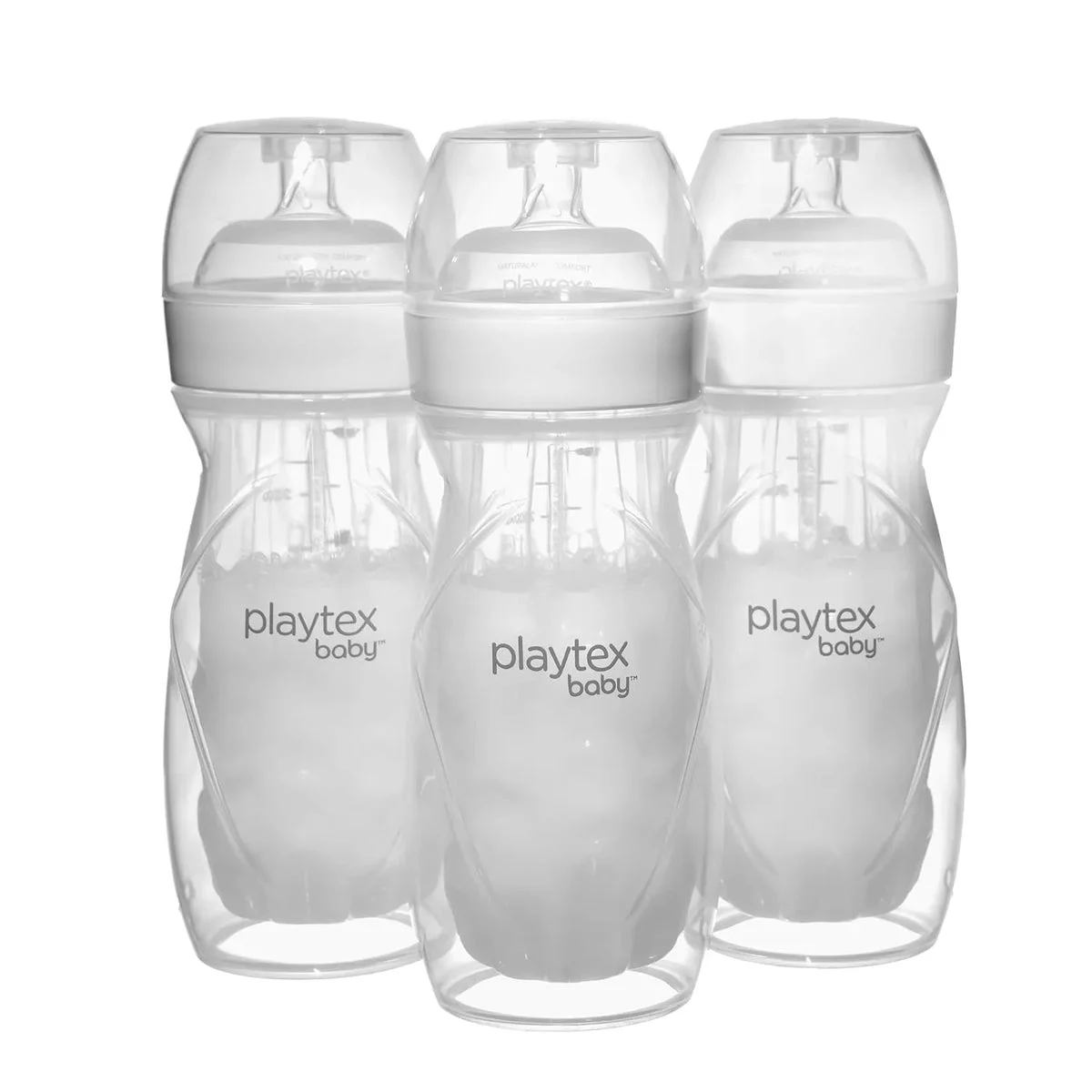 Playtex Anti-Colic Nurser Bottles - Clear - 8 Oz (3 Count)