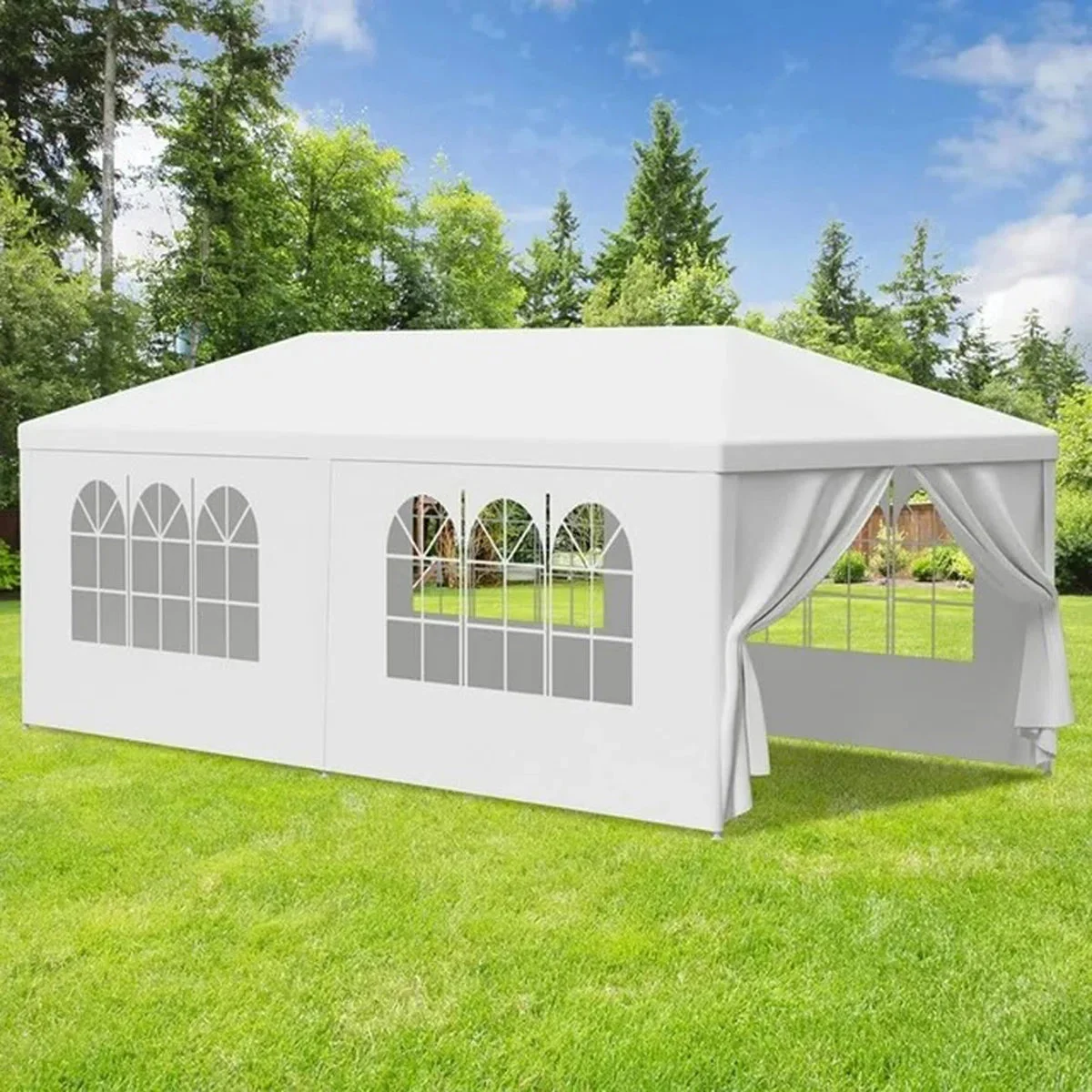 VODYXSEP Pop Up Canopy Tent - 10' x 20' - White