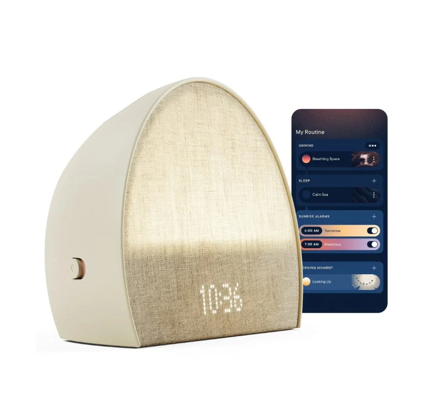 Hatch Restore 2 Bedside Sleep Guide Sunrise Alarm Clock Sound Machine - Putty