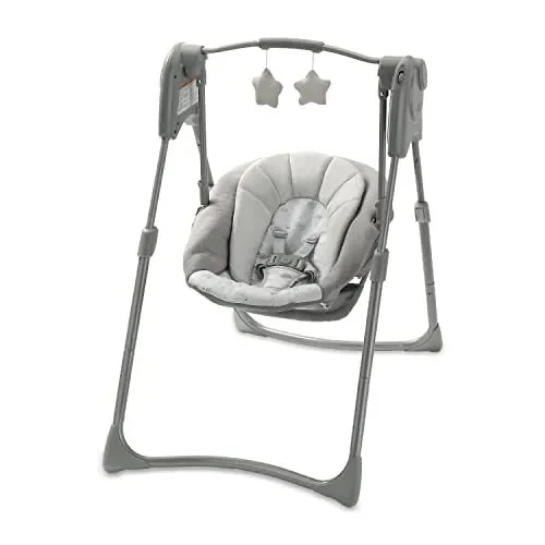 Graco (Floor Model) Slim Spaces Compact Baby Swing - Reign