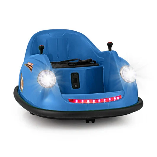 COSTWAY 12V Electric Kids Ride on Bumper Car Battery Powered Bumping Car With Remote Control-Navy