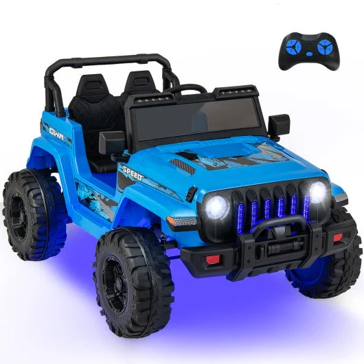 COSTWAY 12V Kids Ride-on Jeep Car With 2.4 G Remote Control-Blue