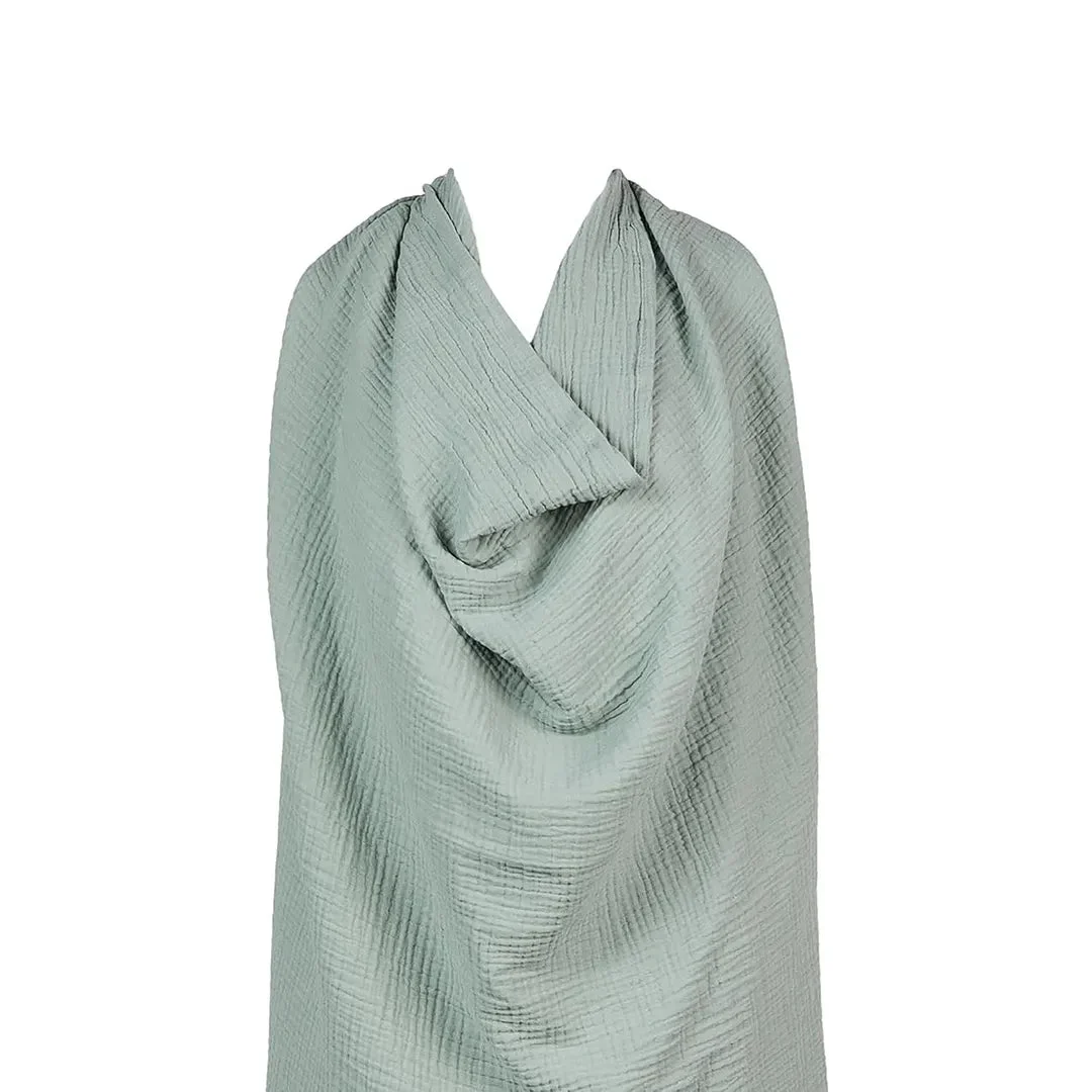 Snuggle Me Nursing Cover - 100% Organic Cotton Muslin - Slate