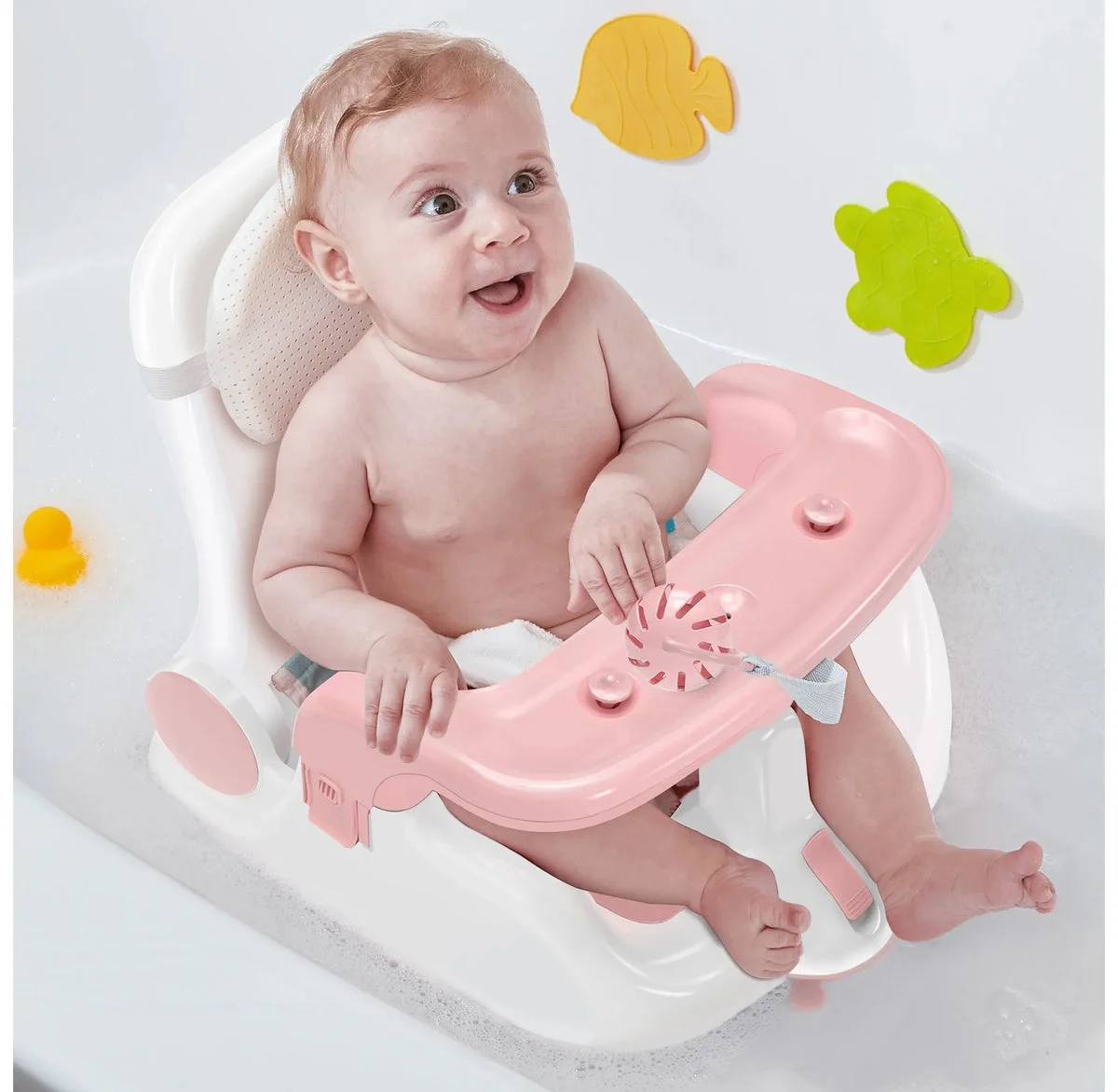 BabyBond Baby Bath Seat with Sitting & Lying