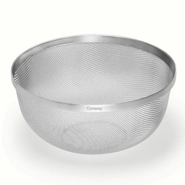 Caraway 4 qt Medium Stainless Steel Strainer