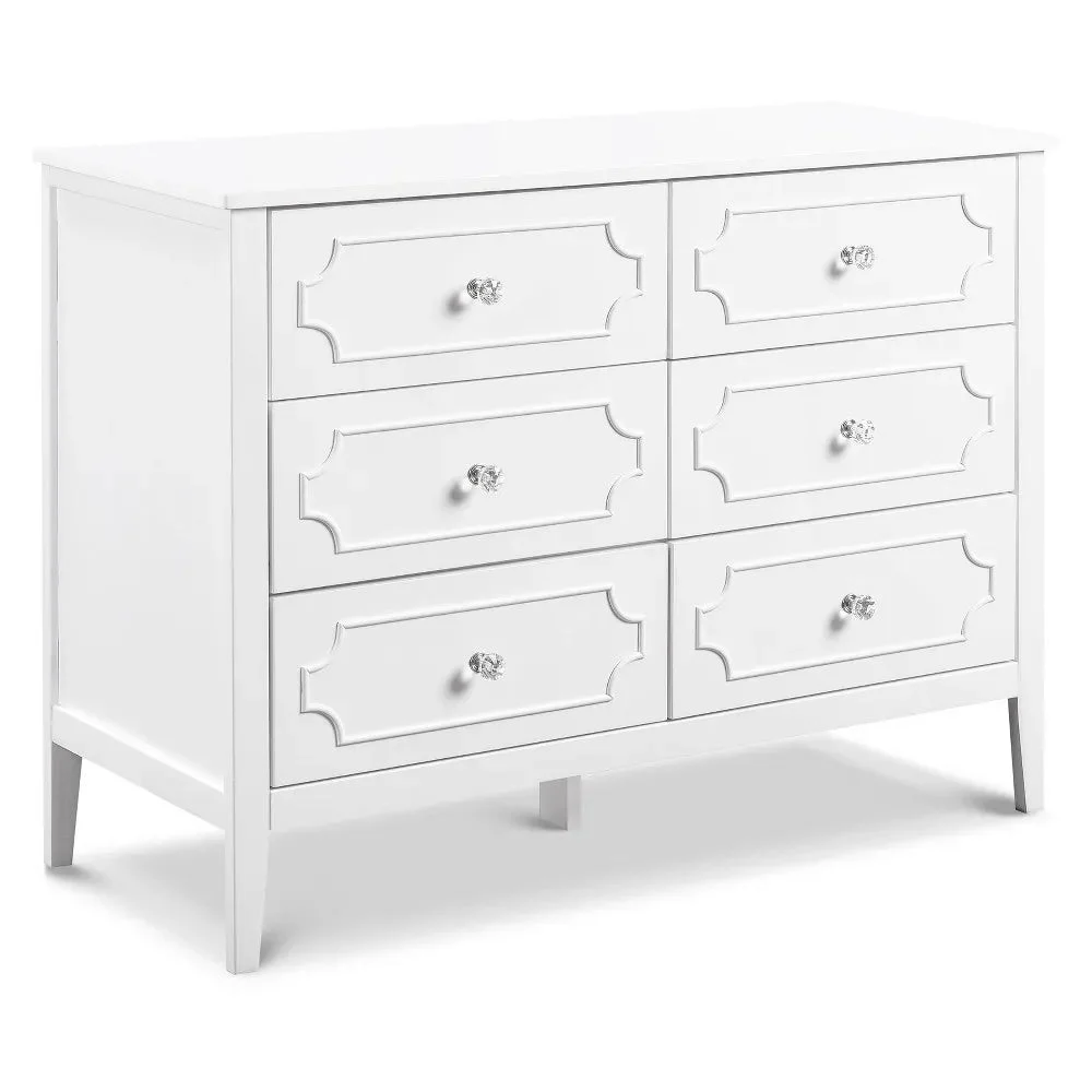 Davinci Chloe Regency 6-Drawer Dresser - White
