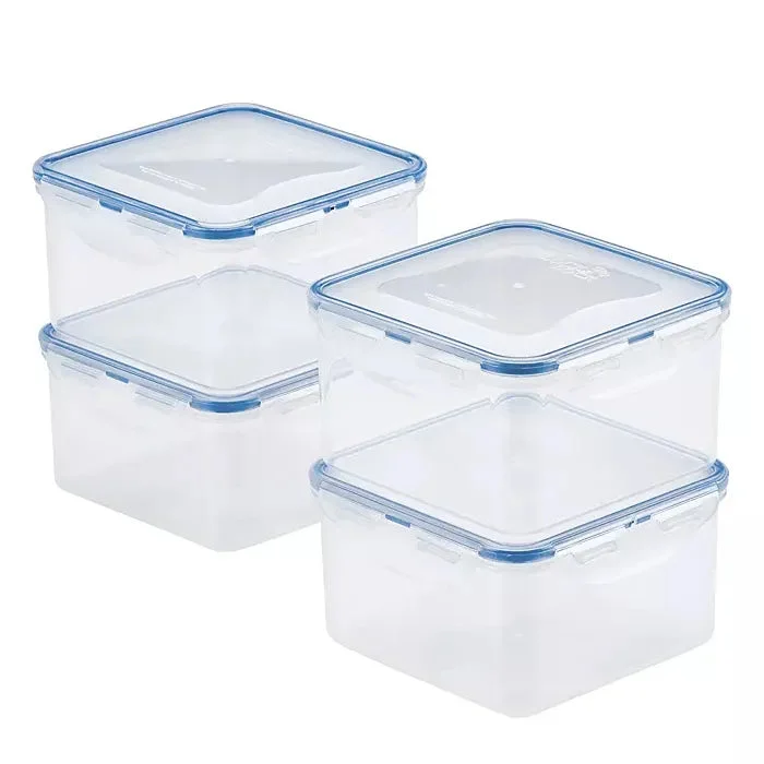 Lock n Lock Easy Essentials Square 41-Oz. Food Storage Container, Set of 4