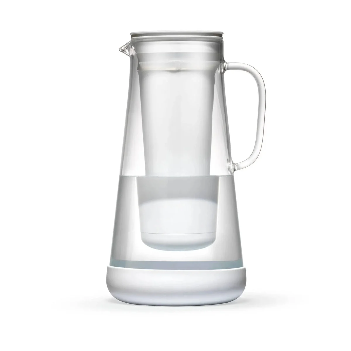 LifeStraw 7 Cup Glass Water Filter Pitcher - White