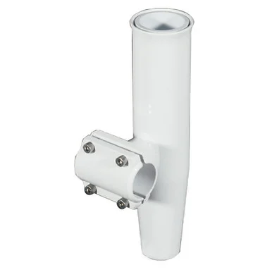Lee's Tackle Inc. 17857541 Lee's Clamp-on Rod Holder - White Aluminum - Horizontal Mount - Fits 1.660" O.d. Pipe