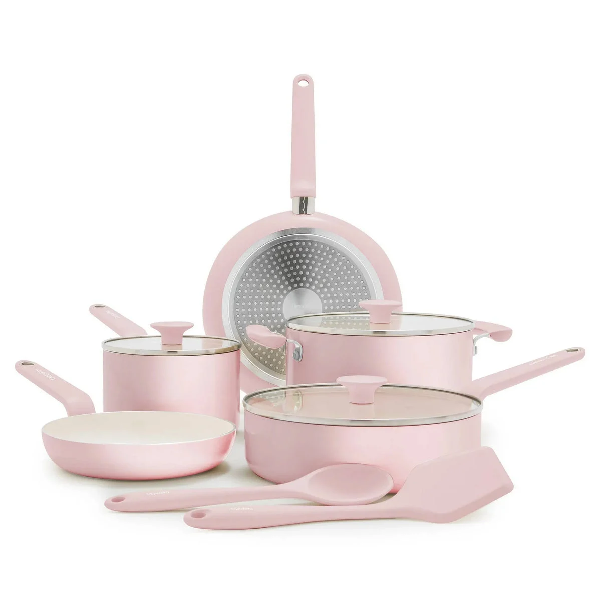 GreenPan Rio Advanced 10pc Ceramic Nonstick Cookware Set - Pink