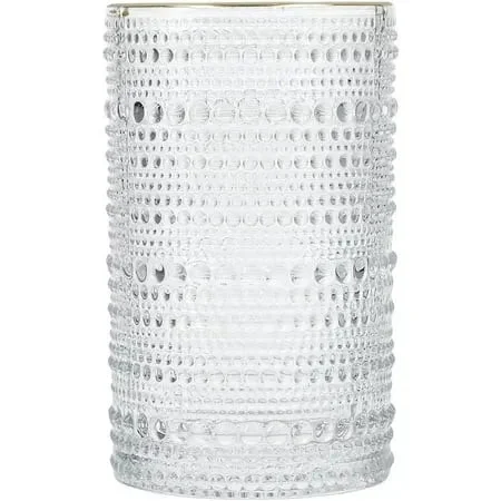Fortessa Beaded Hobnail Glass Iced Beverage Set - Clear