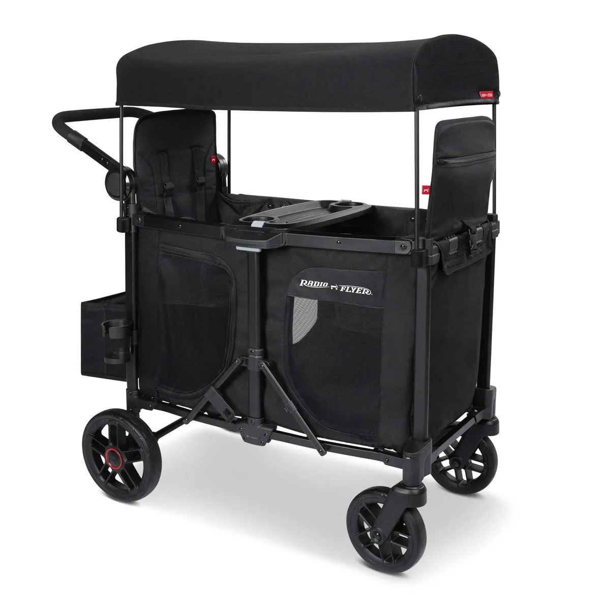 Radio Flyer Voya 2.0 XT 2 Seat Stroller Wagon - Black