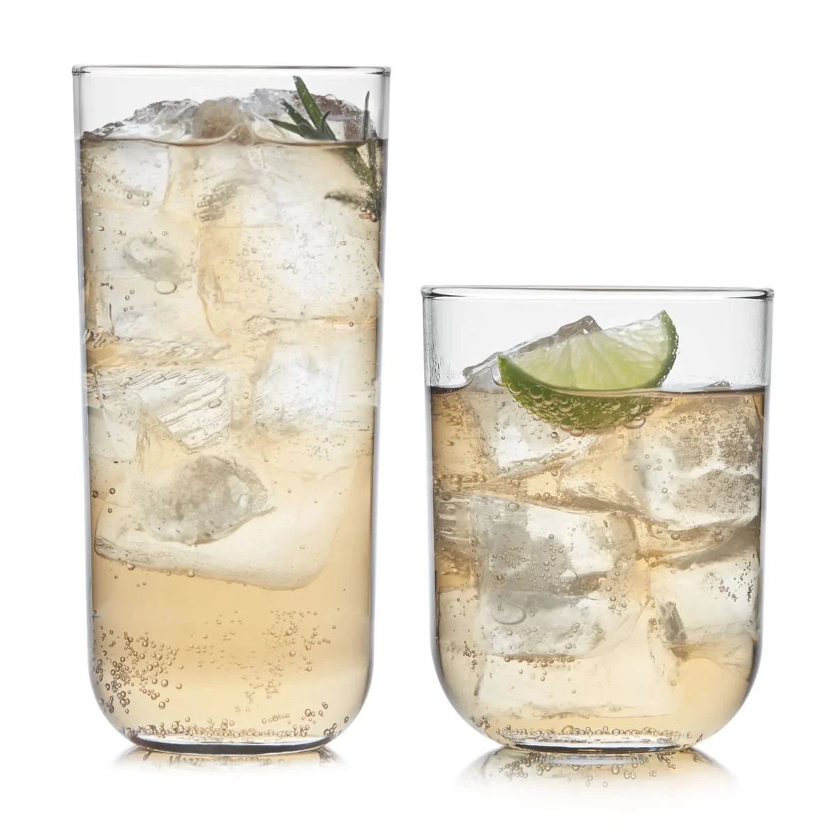 Libbey Impressions Polaris 16 Piece Tumbler and Rocks Glass Set, Axis