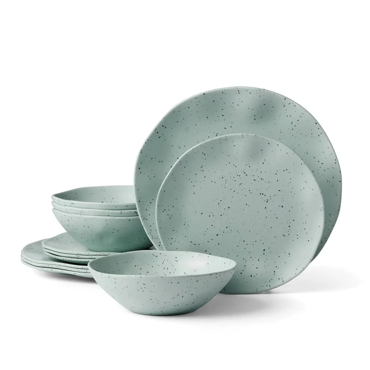 Oneida 12pc Melamine Dinnerware Set, Service for 4