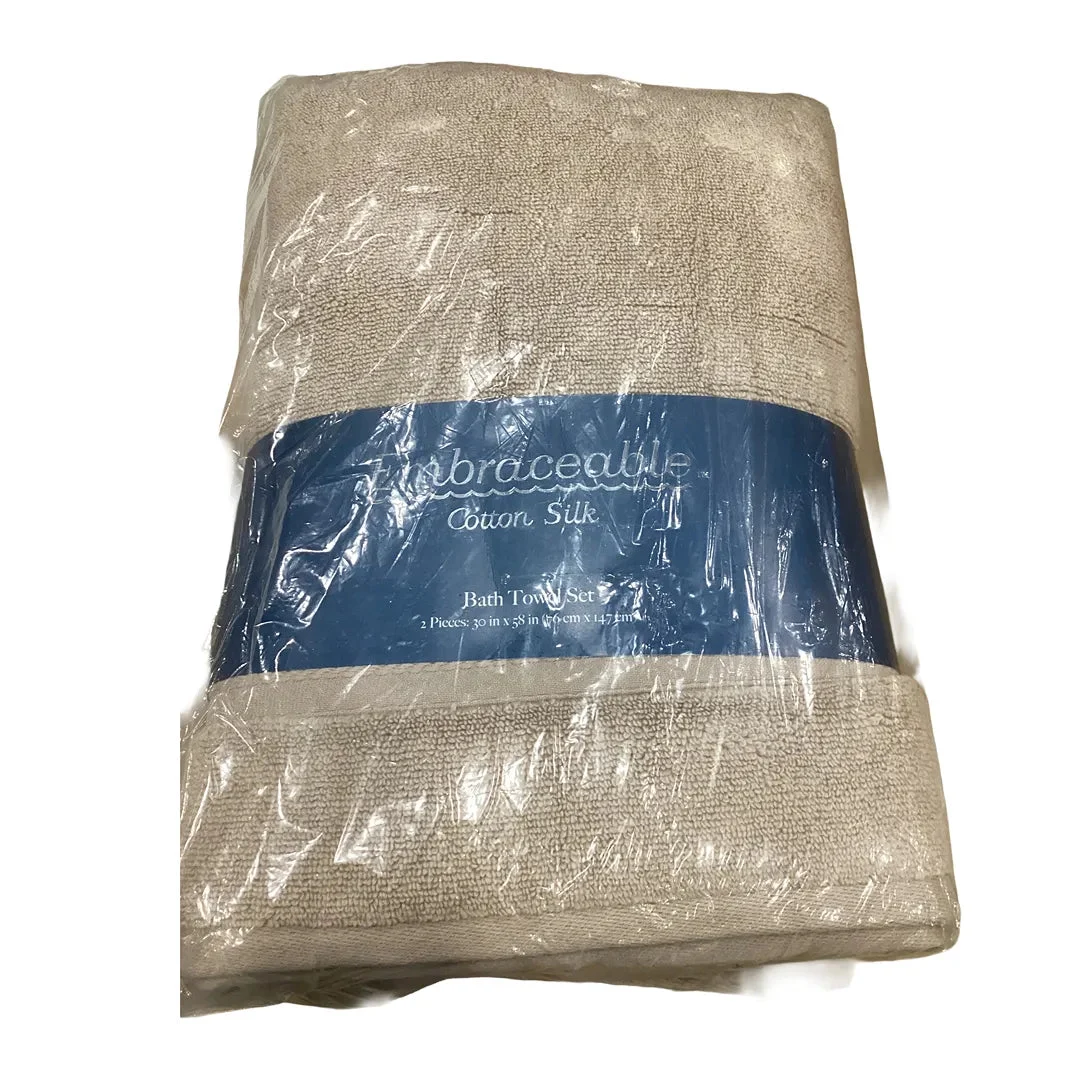 Embraceable Cotton Silk Bath Towels Set