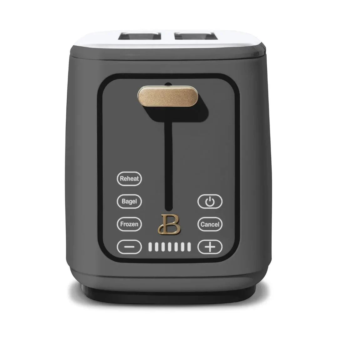 Beautiful 2-Slice Toaster With Touch-Activated Display, Oyster Gray