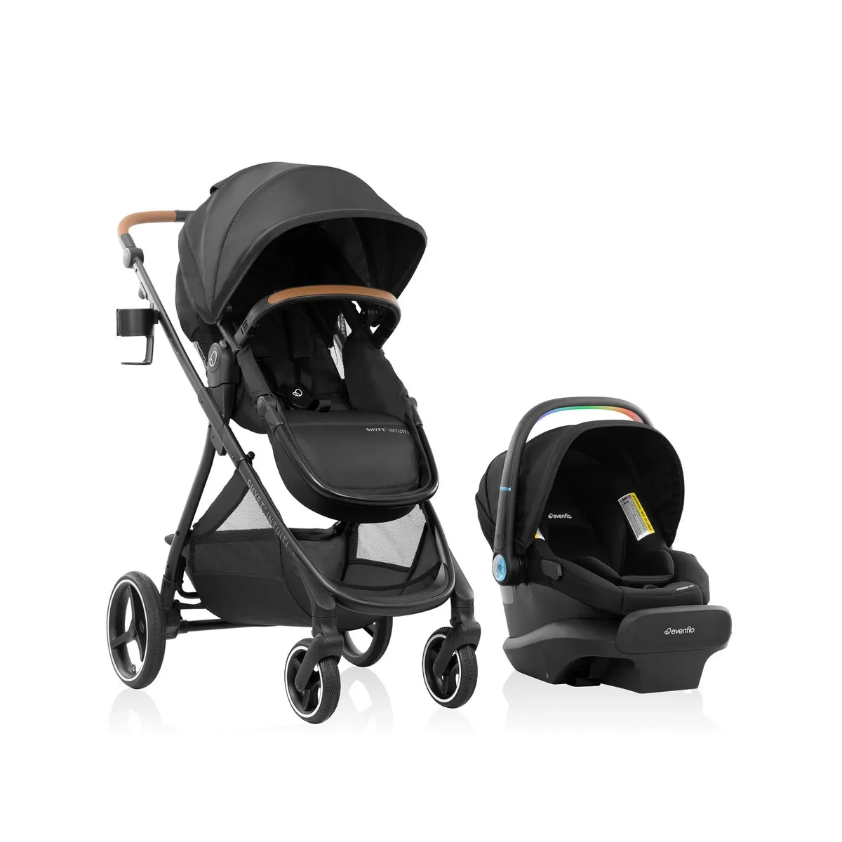 Evenflo Shyft Intuiti Travel System - Eclipse Black