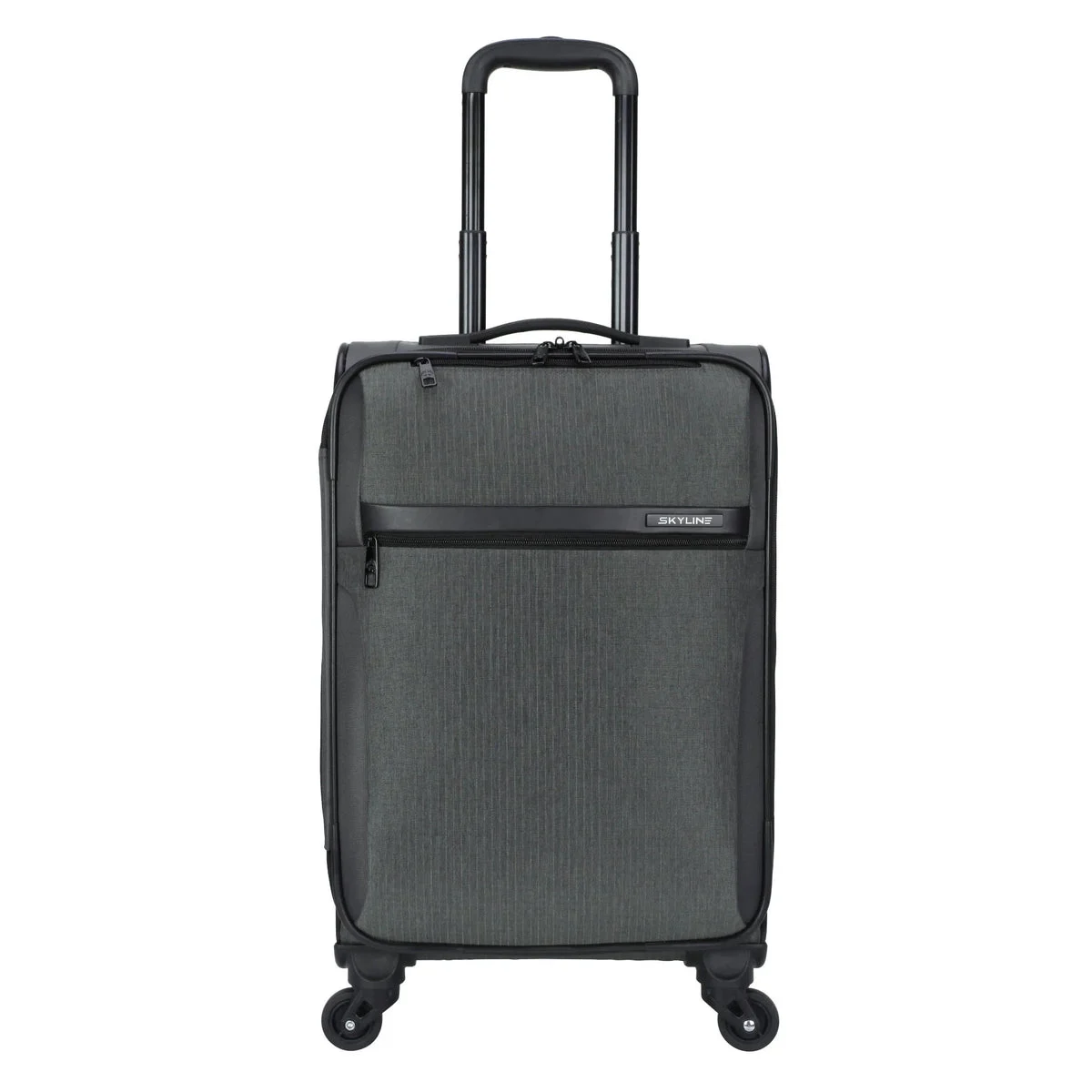 Skyline Medium Checked Spinner Suitcase - Gray Heather
