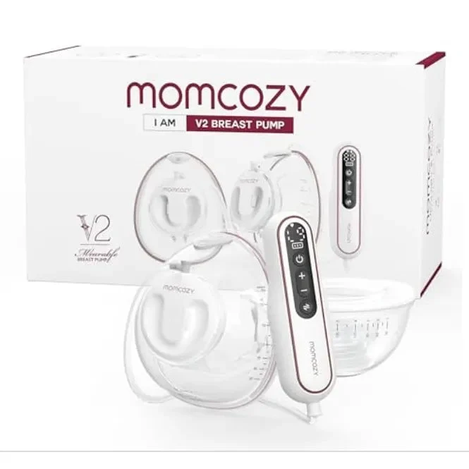 Momcozy Hands Free & Ultra-Light V2 Double Electric Pump