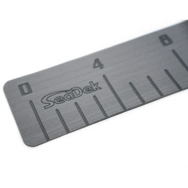 Seadek 22135-80038 4" X 36" 3mm Fish Ruler W/laser Sd Logo - Storm Gray