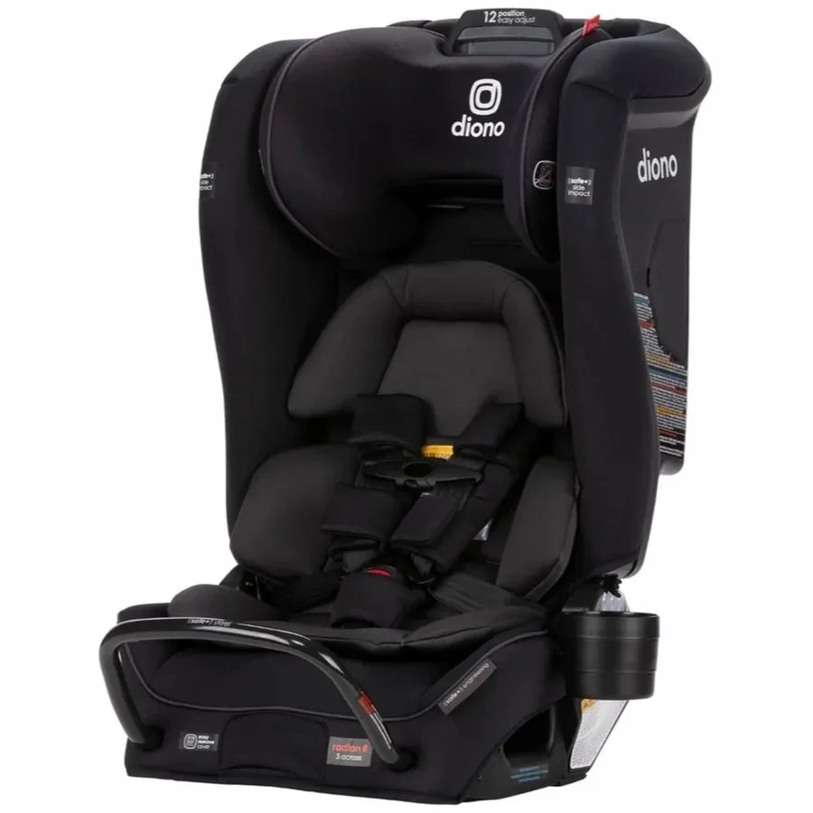 Diono Radian 3RXT SafePlus, 4-in-1 Convertible Car Seat - Black Jet (See Description)