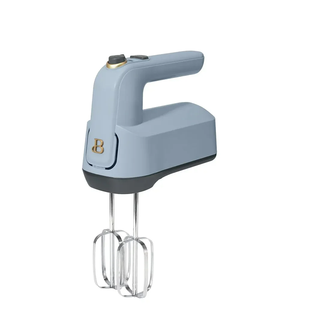 Beautiful 6-Speed Electric Hand Mixer Cornflower Blue by Drew Barrymore