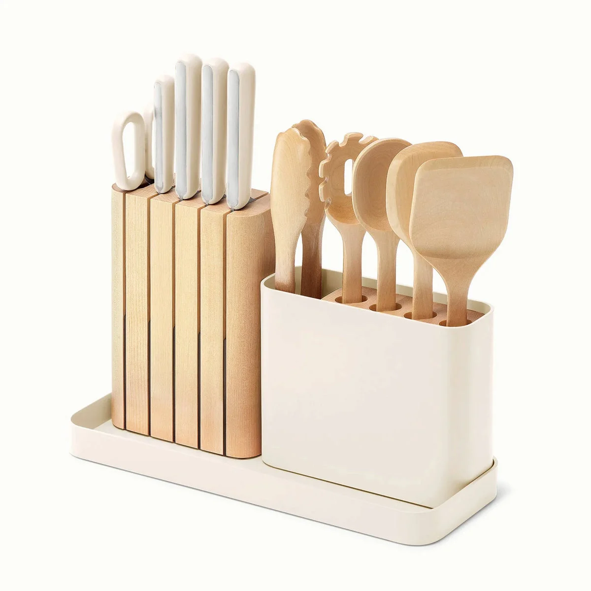 Caraway Knife & Utensil Set - Cream
