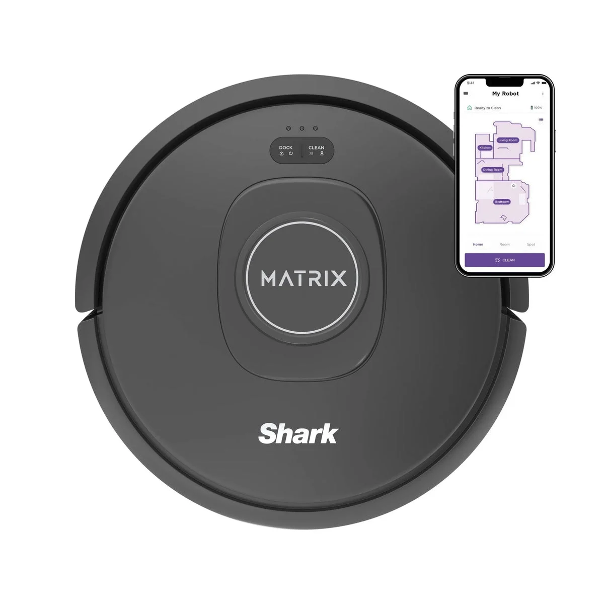 Shark Matrix Robot Vacuum for Carpets and Hardfloors RV2310