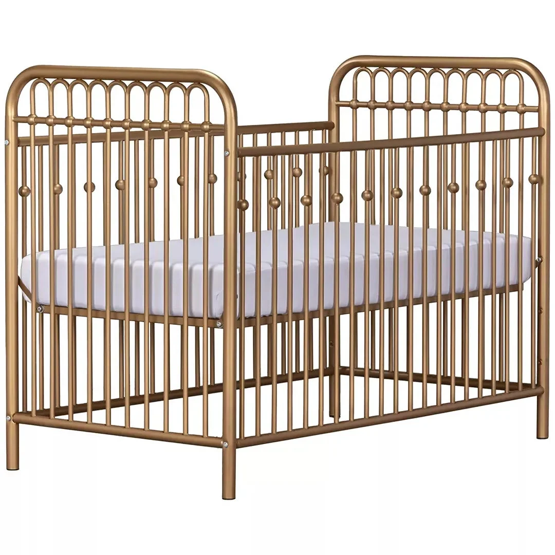 LITTLE SEEDS Monarch Hill Ivy Metal Baby Crib - Gold