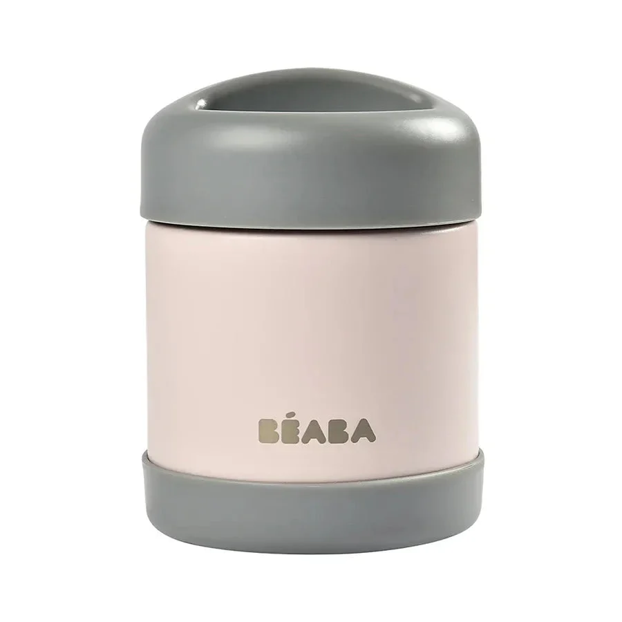 Beaba Stainless Steel Isothermal Portion 300ml - Light Pink
