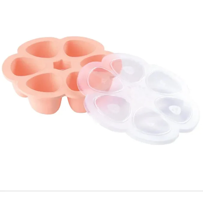 Beaba Multiportions Silicone Containers 6 X 150ml - Pink