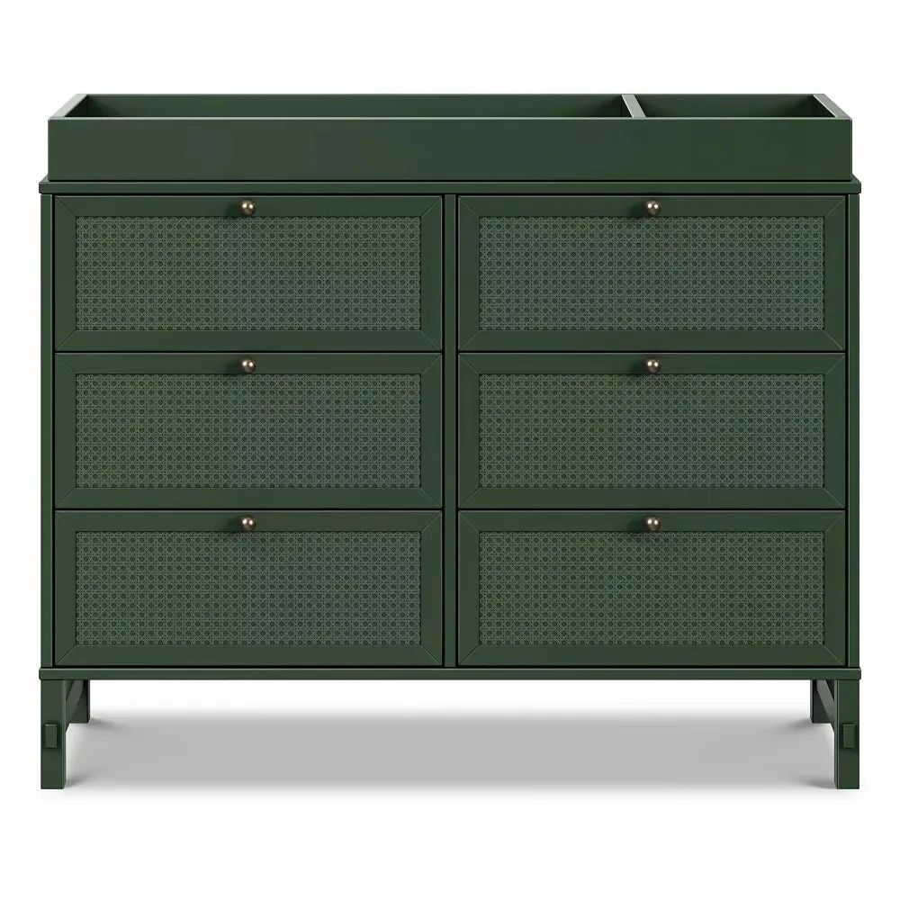 Davinci Margot 6-Drawer Dresser - Forest Green
