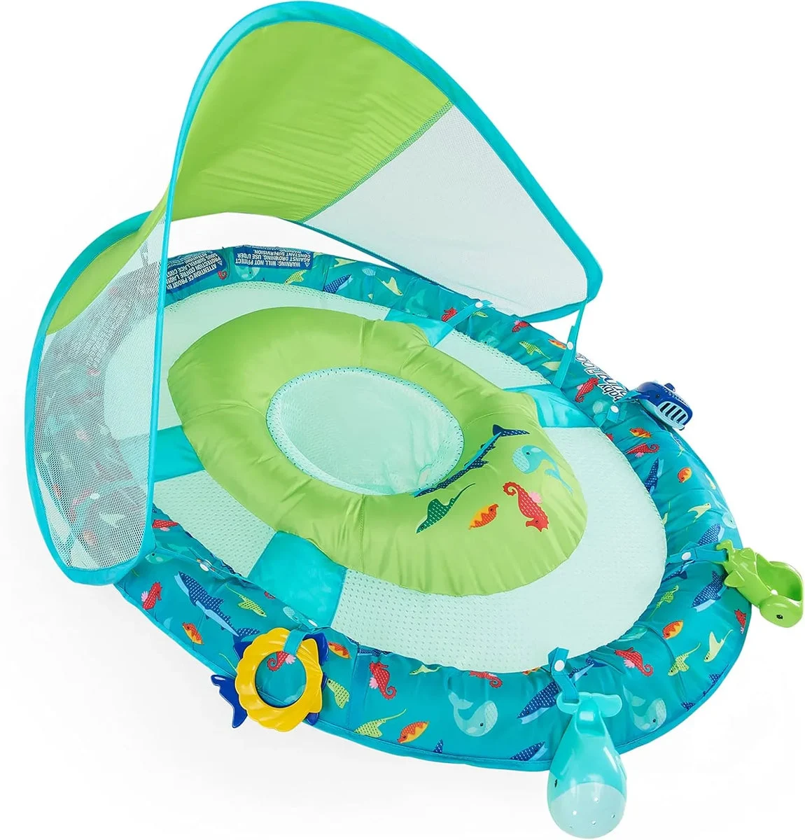 Swim Ways Inflatable Infant Spring Float with Canopy - Turquoise