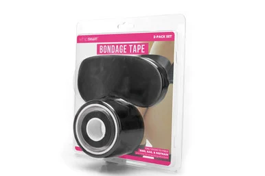 Whipsmart 100ft Bondage Tape Black - Adult Toys