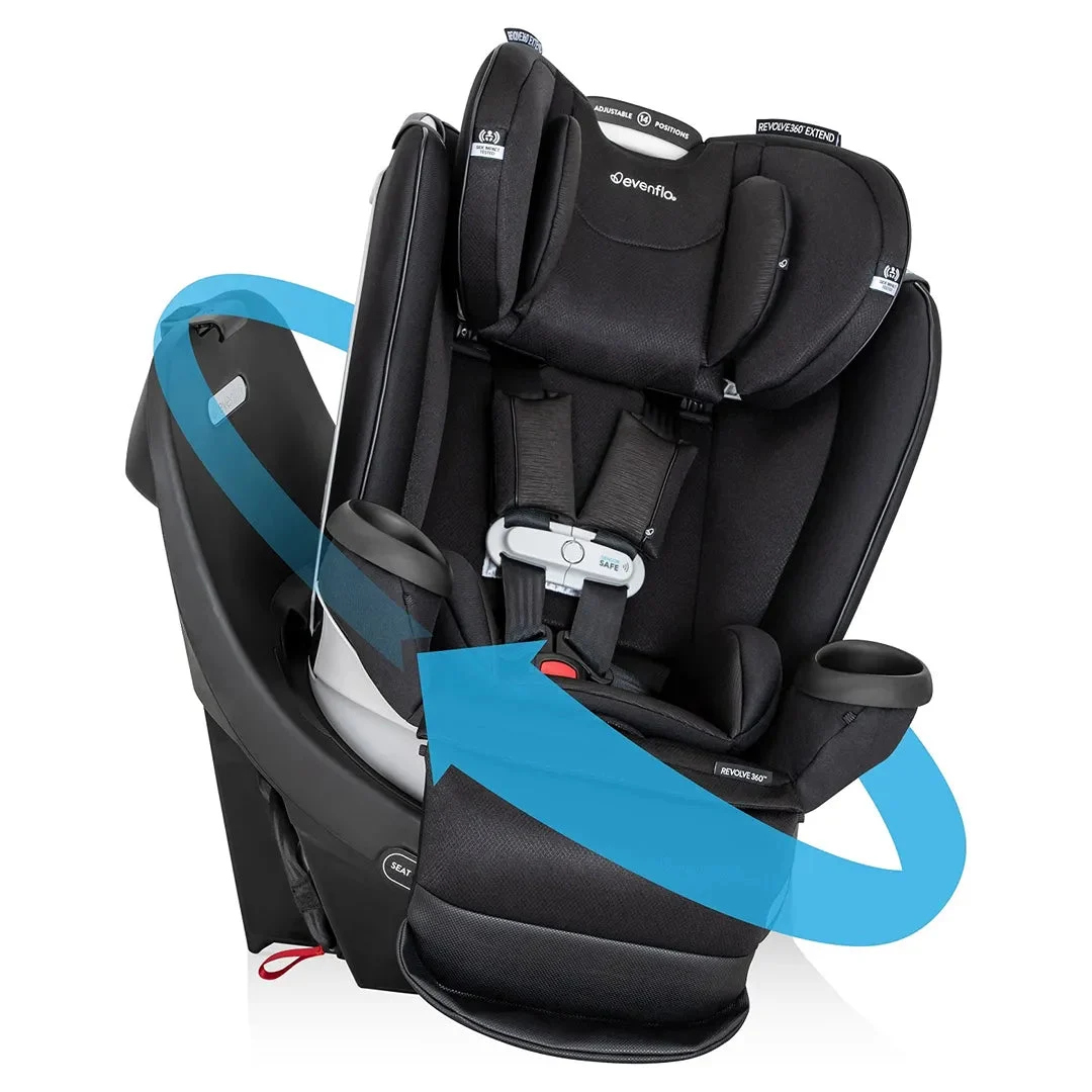 Evenflo Gold Gold Revolve360 Extend All-In-One Rotational Car Seat - Onyx Black