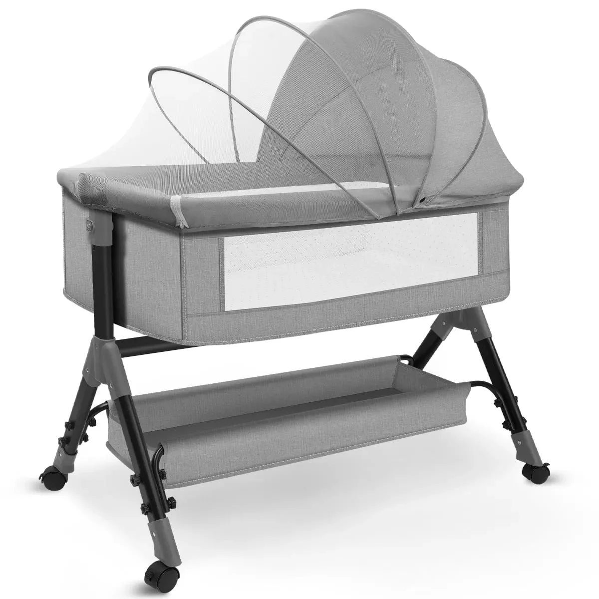 HDJ Baby Bassinet - Gray